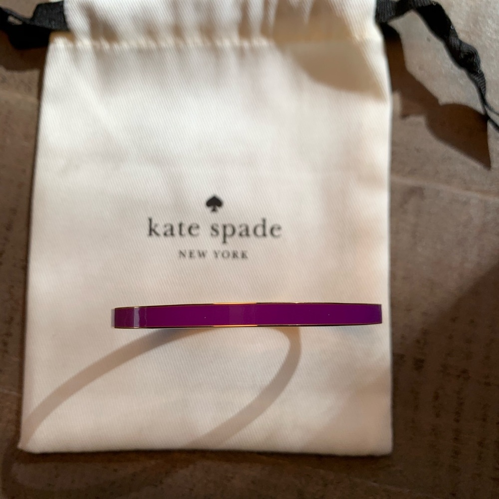 Kate Spade Gold Plated Enamel Bangle Bracelet $129